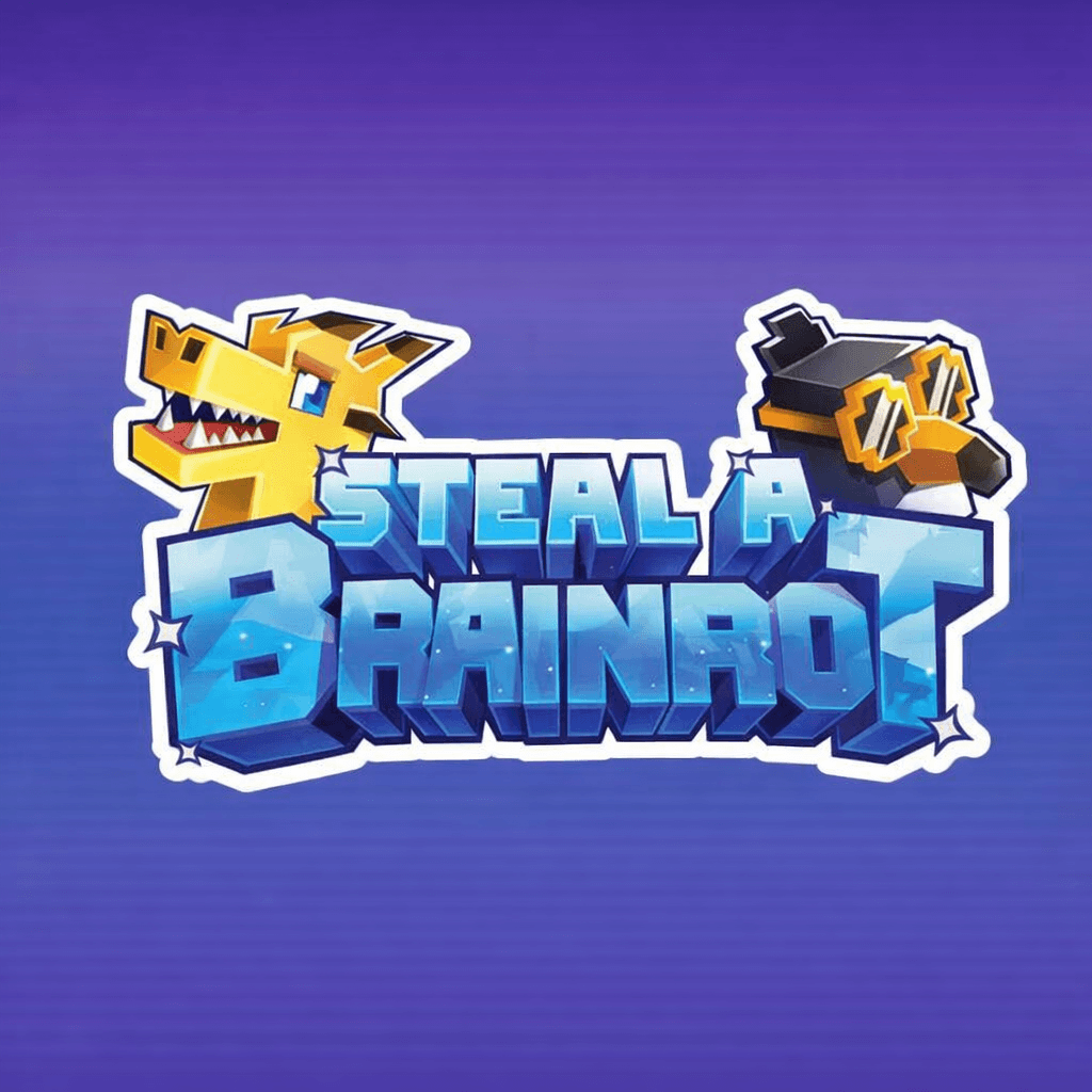 Collection of collectible figures from Steal A Brainrot featuring various iconic characters and mystery silhouettes.
