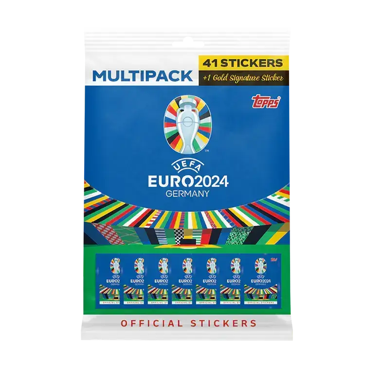 Topps Euro 2024 Official Sticker Collection Product: Multipack Sticker Collection Earthlets