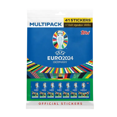 Topps Euro 2024 Official Sticker Collection Product: Multipack Sticker Collection Earthlets