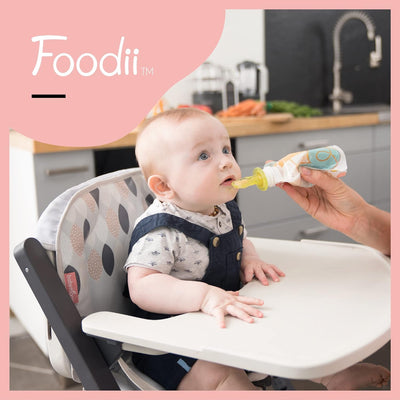 Earthlets| Babymoov Foodii baby food pouch making kit with reusable squeeze pouches | Earthlets.com |  