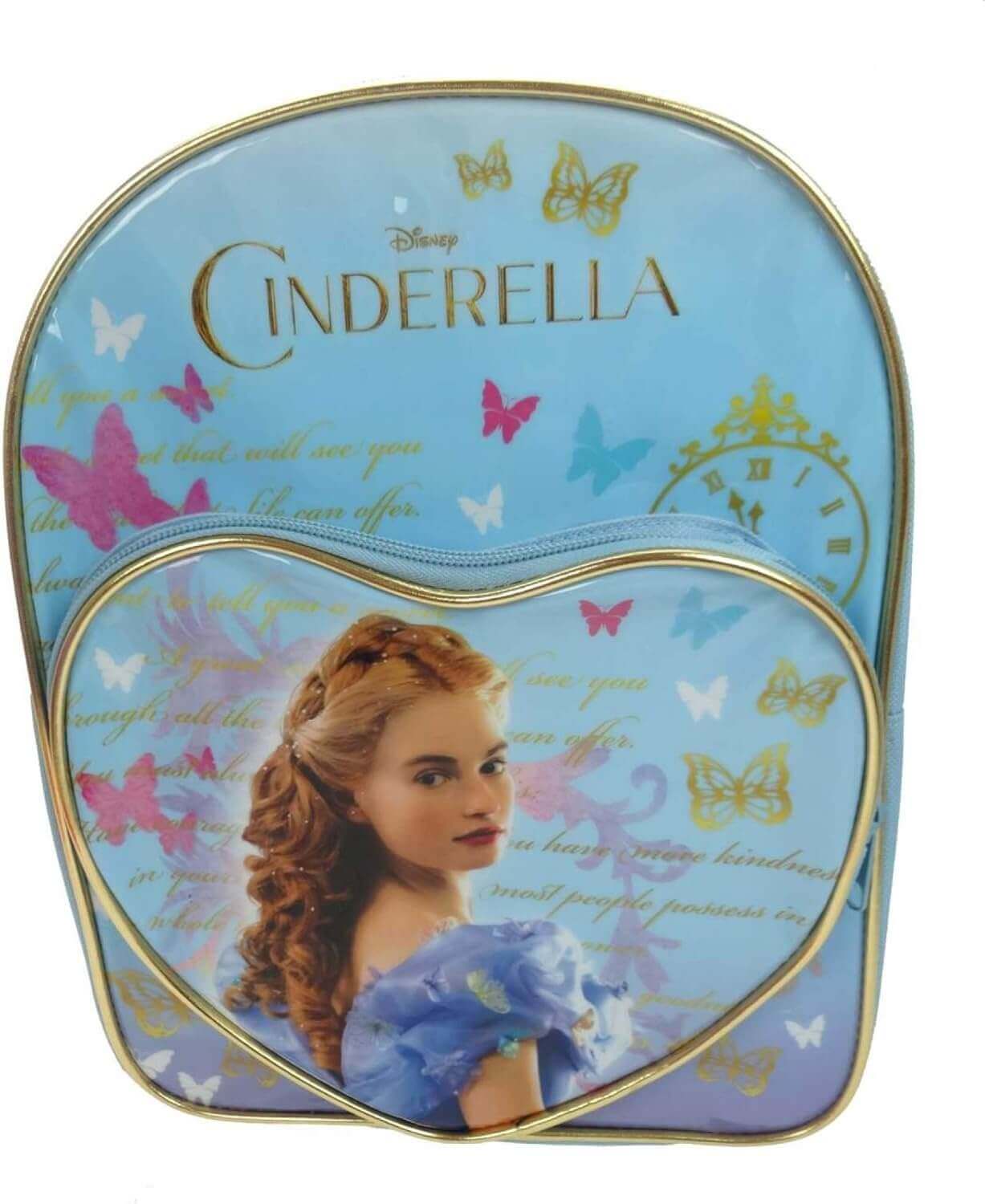 Disney Cinderella Heart Backpack Kids School Bag Earthlets
