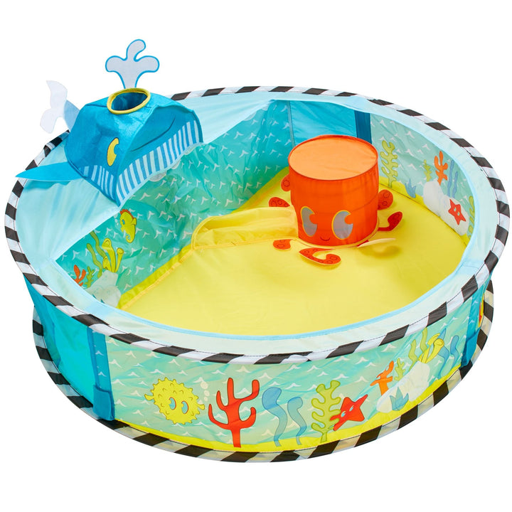 Undersea Baby Ball Pit with Sensory Whale Launcher