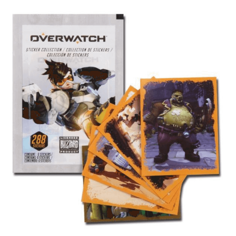 Panini Overwatch Sticker Collection Product: 5 Packs Sticker Collection Earthlets