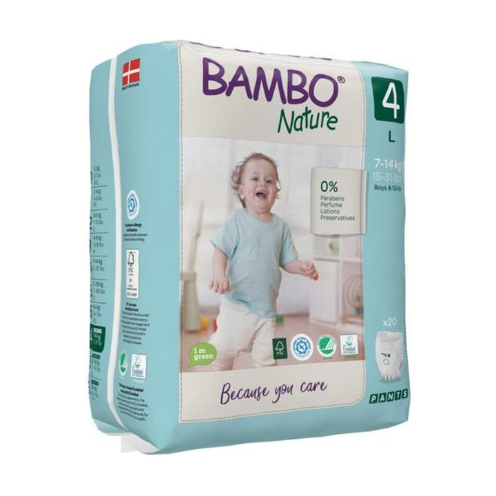 Bambo Nature| Size 4 Maxi Training Pants - 20 Pack | Earthlets.com |  | disposable nappies size 4