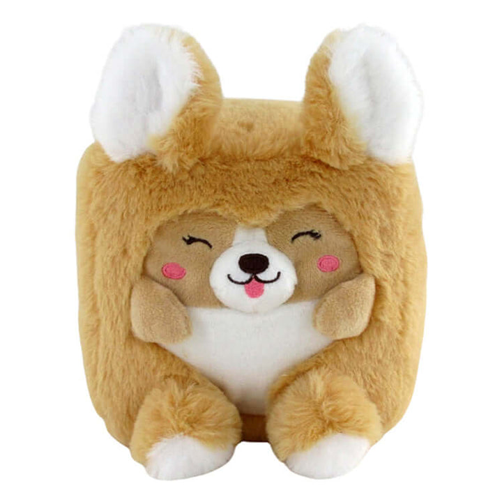 Cutie Cubes 5.5" Plush Assortment - adorable cube-shaped plush toy featuring a happy animal design with soft textures.