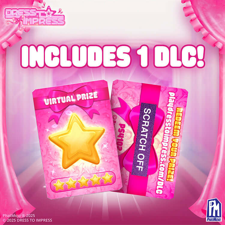 Dress To Impress Series 1 Chic Boutique Deluxe Playset includes a virtual prize DLC for enhanced gameplay.