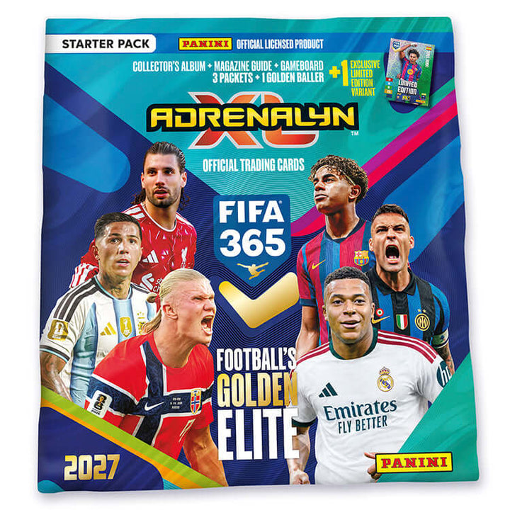 FIFA 365 2026 27 Adrenalyn XL Trading Cards Starter Pack featuring football&