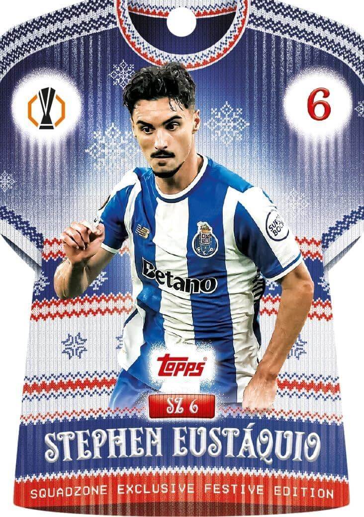 Match Attax 2025/26 - Festive Countdown Advent Calendar Stephen Eustáquio card with festive design.