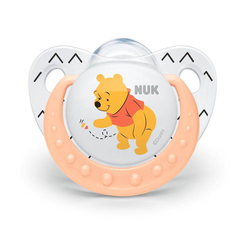 NUK| Winnie the Pooh Silicone Soothers 6-18 months - 2 Pack | Earthlets.com |  | baby care soothers & dental care