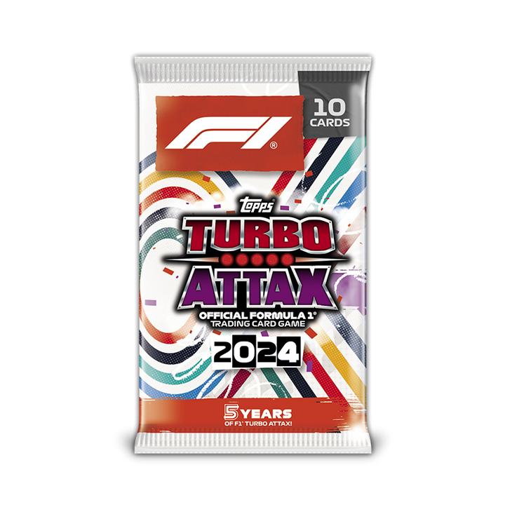 Turbo Attax Jeu de cartes à collectionner officiel de Formule 1 2024 Eco Value Box