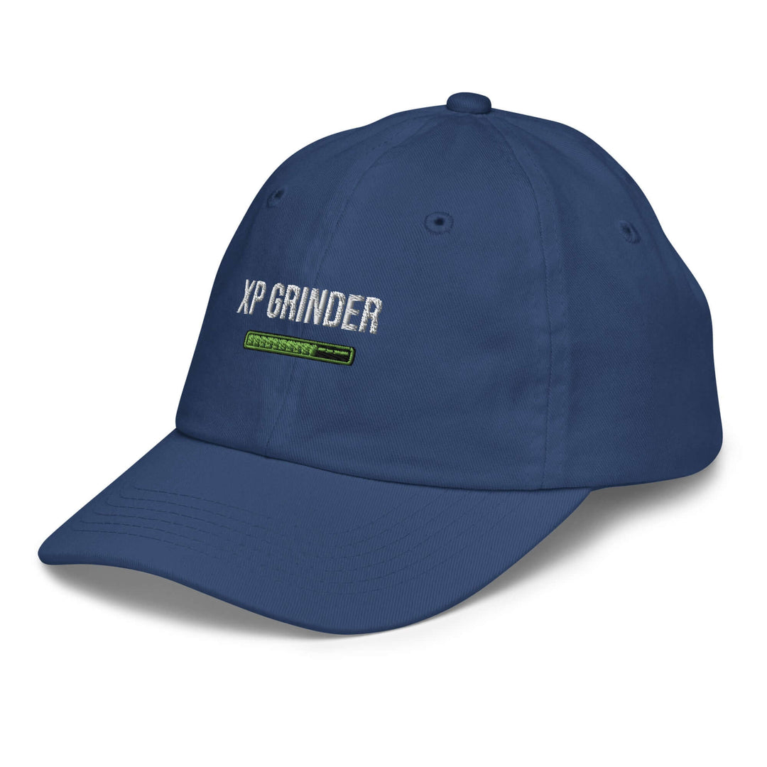 XP Grinder Youth baseball cap in navy blue with stylish design and adjustable strap