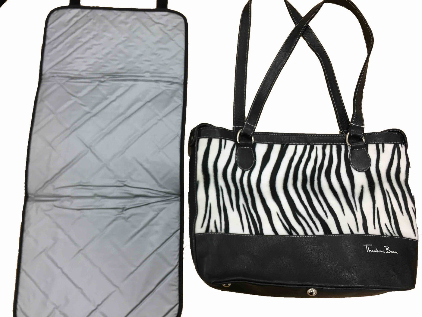 Theodore Bean Baby Changing Bag - Zebra changing change bags Earthlets