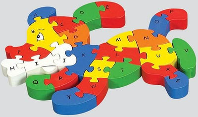 AB Gee| Wooden Dog puzzle Double Sided Toys | Earthlets.com |  