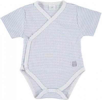 Petit Oh! Short Sleeve Body Suit Colour: Blue Stripes Gender: unisex Age: 0-3 clothing Earthlets