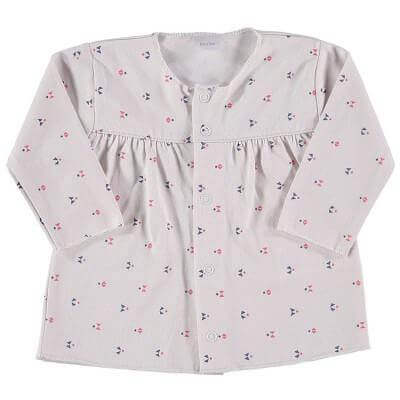 Petit Oh! Girls Long Sleeved Top Colour: Red and Blue Pattern Age: 3-6 Months clothing Earthlets
