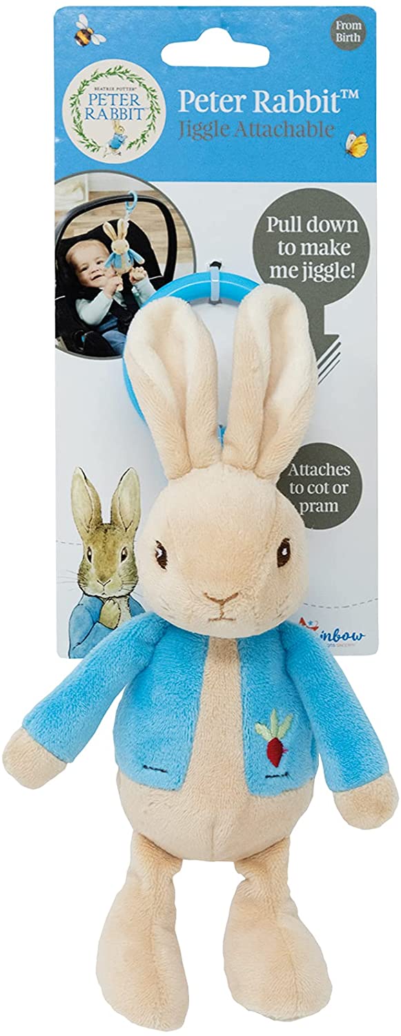 Rainbow Designs Peter Rabbit Jiggle Attachable Toy play soft toys & rattles Earthlets