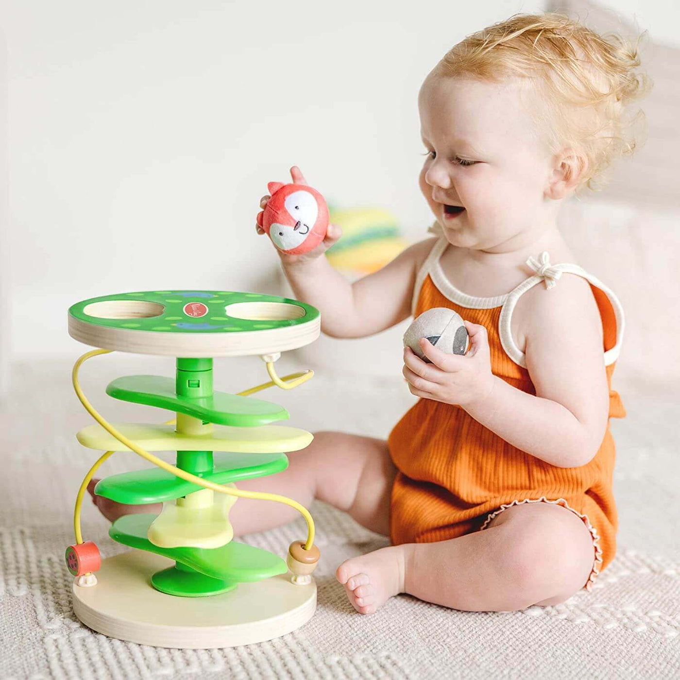 Melissa & Doug Rollables Treehouse Twirl Infant and Toddler Toy Earthlets