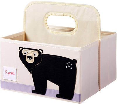 3 Sprouts Baby Nappy Caddy - Organiser Basket for Nursery Colour Name: Whale furniture storage Earthlets