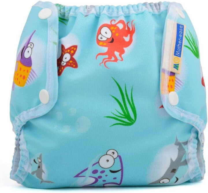 Mother-ease Air Flow Cover Ocean Colour: Ocean size: S reusable nappies Earthlets