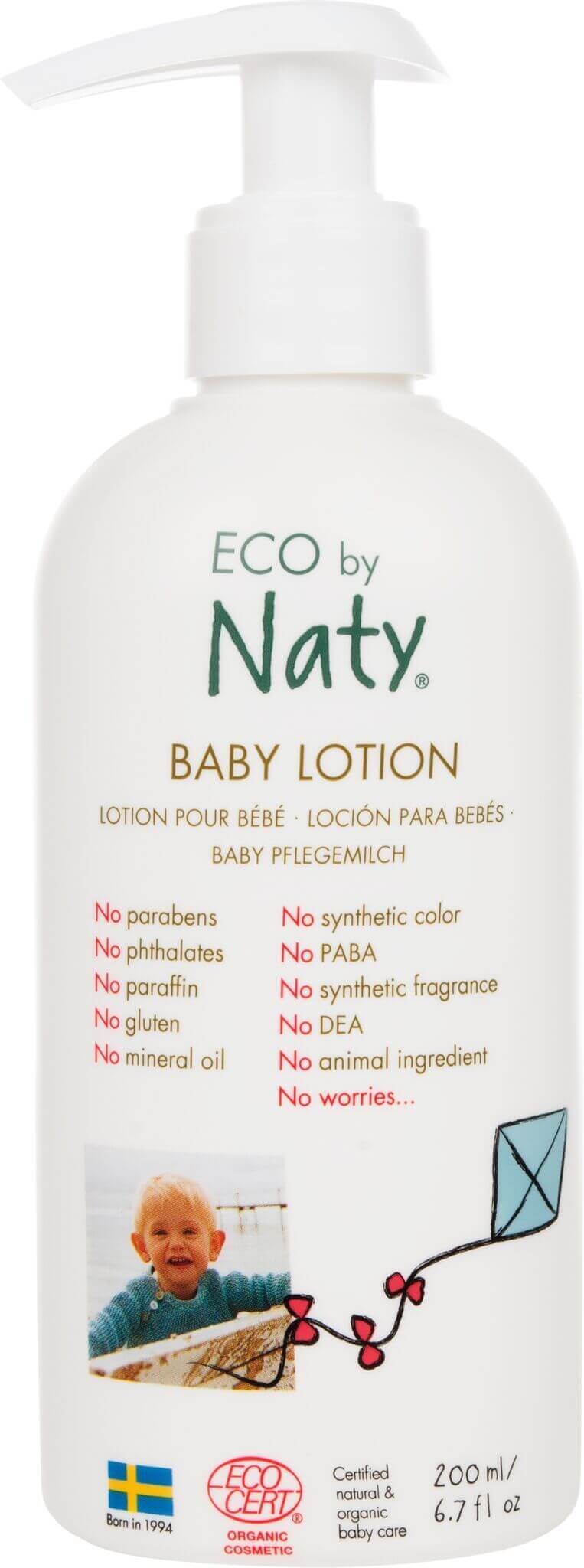 Naty Baby Lotion Eco - 200ml baby care bathing & skincare Earthlets