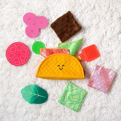 Melissa & Doug Multi-Sensory Soft Taco Fill & Spill Infant Toy Earthlets