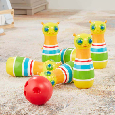 Melissa & Doug Sunny Patch Giddy Buggy Bowling Action Game - 6 Bug Pins, 1 Plastic Ball Earthlets
