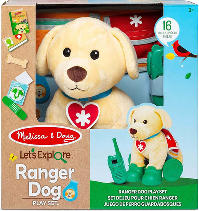 Melissa & Doug Let’s Explore Ranger Dog with Search and Rescue Gear Earthlets