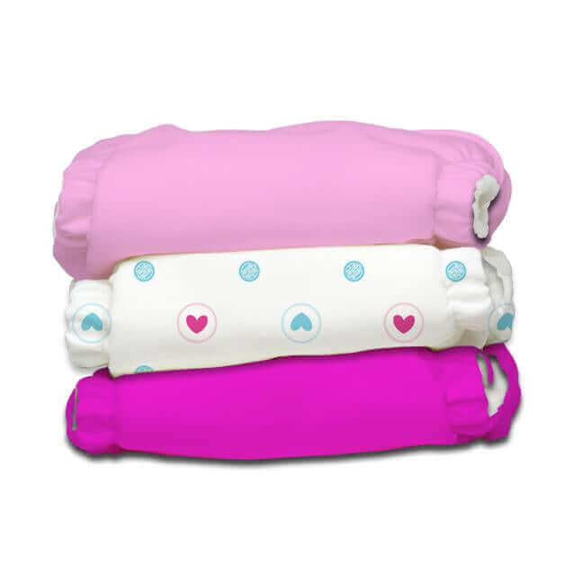 Charlie Banana Newborn Reusable Nappies - 3 Nappies and 3 Inserts Colour: Hot Pink reusable nappies all in one nappies Earthlets