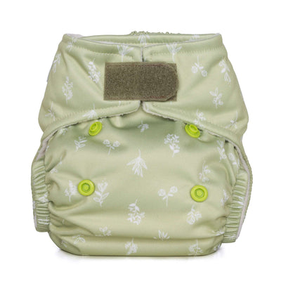 Baba + Boo Newborn Reusable Nappy - Prints Colour: Pebbles reusable nappies all in one nappies Earthlets