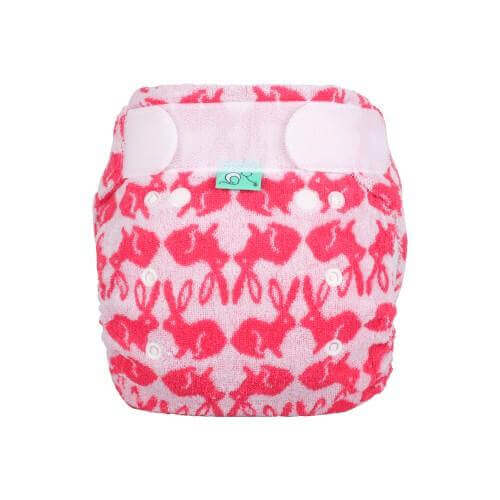 Tots Bots Bamboozle Stretch Nappy Colour: Bummy Wabbit Size: Size 1 (6-18lbs) reusable nappies Earthlets