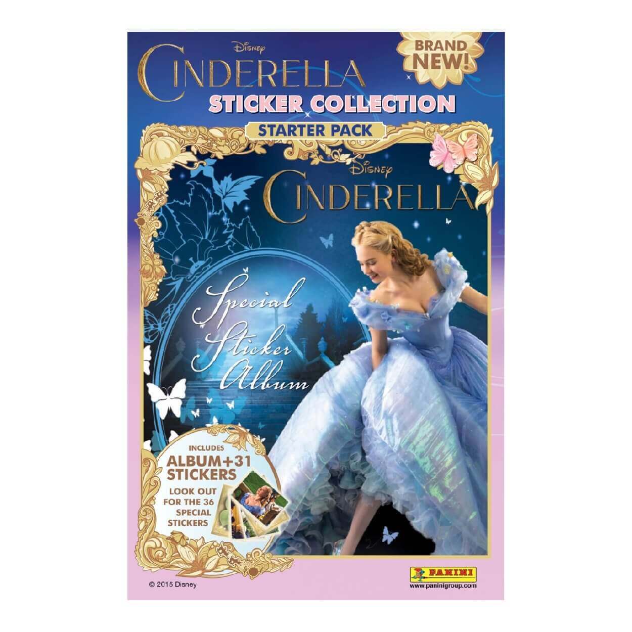 Panini Cinderella Sticker Collection Product: Starter Pack (31 Stickers) Sticker Collection Earthlets