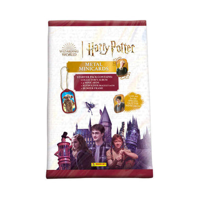 Panini Harry Potter Metal Minicard Collection Product: Starter Pack (4 Mini Cards) Trading Card Collection Earthlets