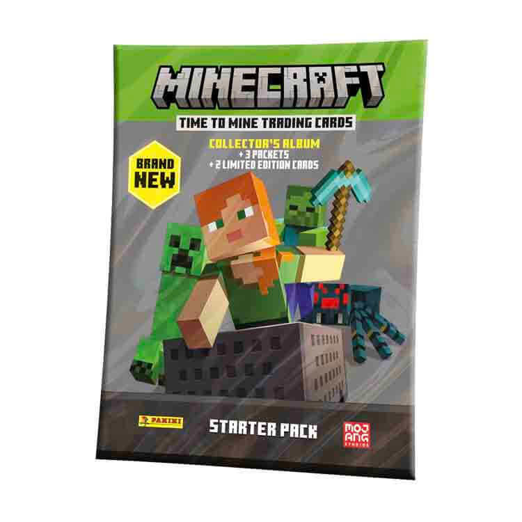 Panini Minecraft Time To Mine Trading Card Collection Product: Starter Pack Trading Card Collection Earthlets