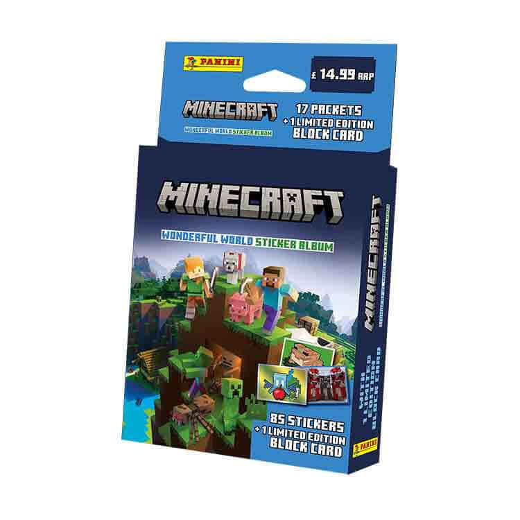 Panini Minecraft Wonderful World Sticker Collection Product: Multiset Sticker Collection Earthlets