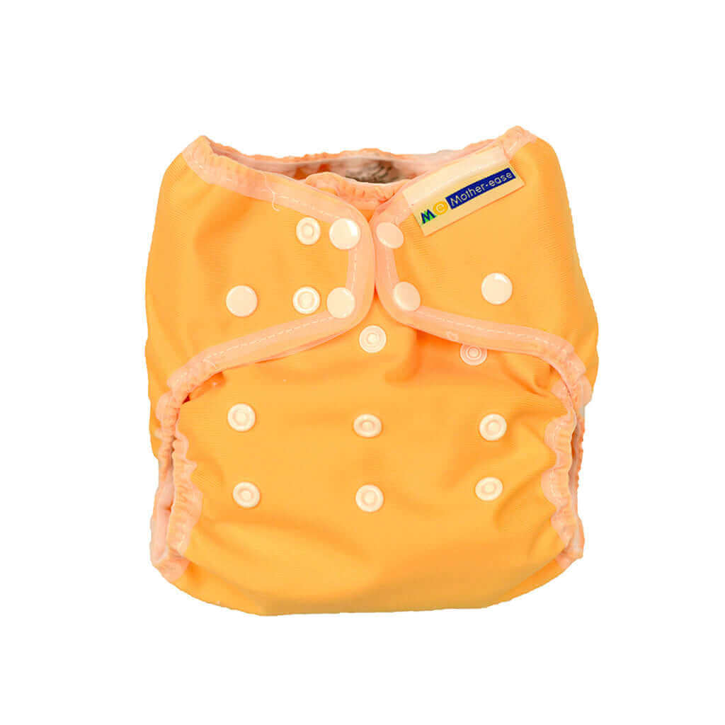 Mother-ease Wizard Uno Stay Dry - Newborn Colour: Orange Size: XS reusable nappies all in one nappies Earthlets