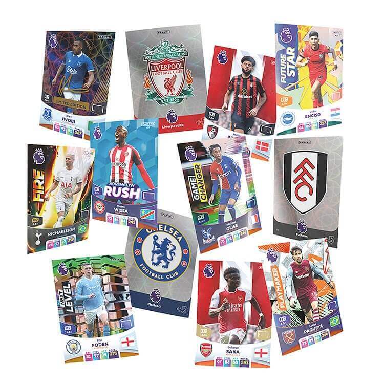 Panini Premier League 2023/24 Adrenalyn XL Star Signings Set Trading Card Collection Earthlets