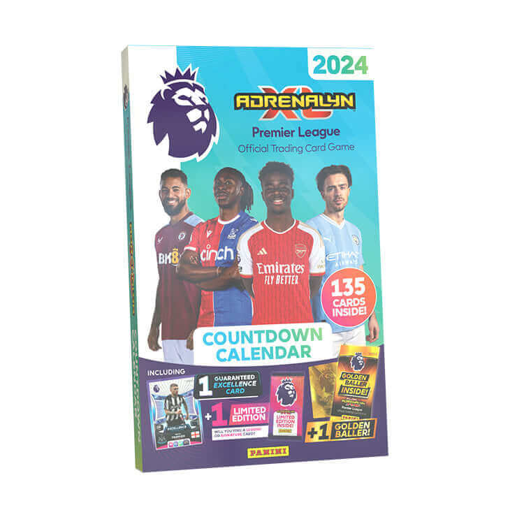 Panini Premier League 2023/24 Adrenalyn XL Product: Countdown Calendar (135 Cards) Trading Card Collection Earthlets