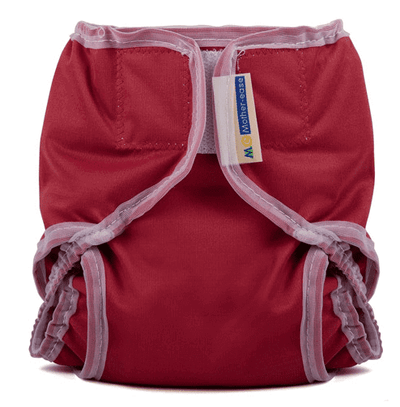 Mother-ease Rikki Wrap Nappy Cover Cranberry Colour: Cranberry Size: XS reusable nappies nappy covers Earthlets