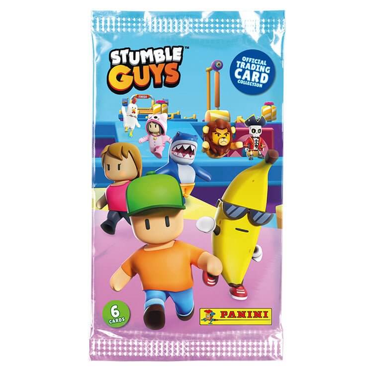 HEART FOR CARDS Panini Stumble Guys Trading Cards - Pantalla con 24 boosters (144 cartas) + Heartforcards® Protección de envío HEART FOR CARDS Panini Stumble Guys Trading Cards - Pantalla con 24 boosters (144 cartas) + Heartforcards® Protección de envío