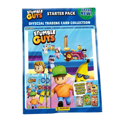 Panini Stumble Guys Trading Card Collection Product: Starter Pack (Album + 3 Packs) Trading Card Collection Earthlets