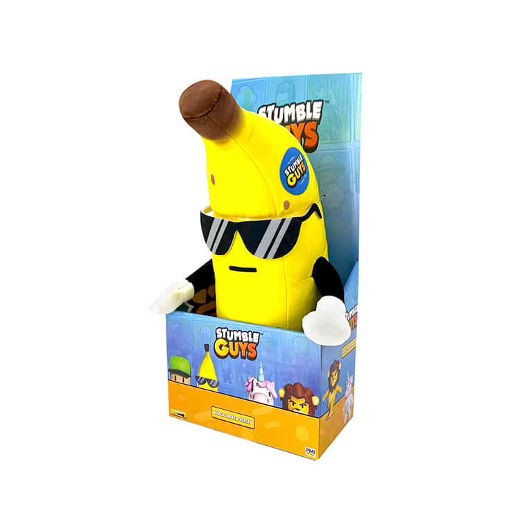 PMI Stumble Guys 12" Huggable Plush Products: Banana Guy Plush Toys Earthlets