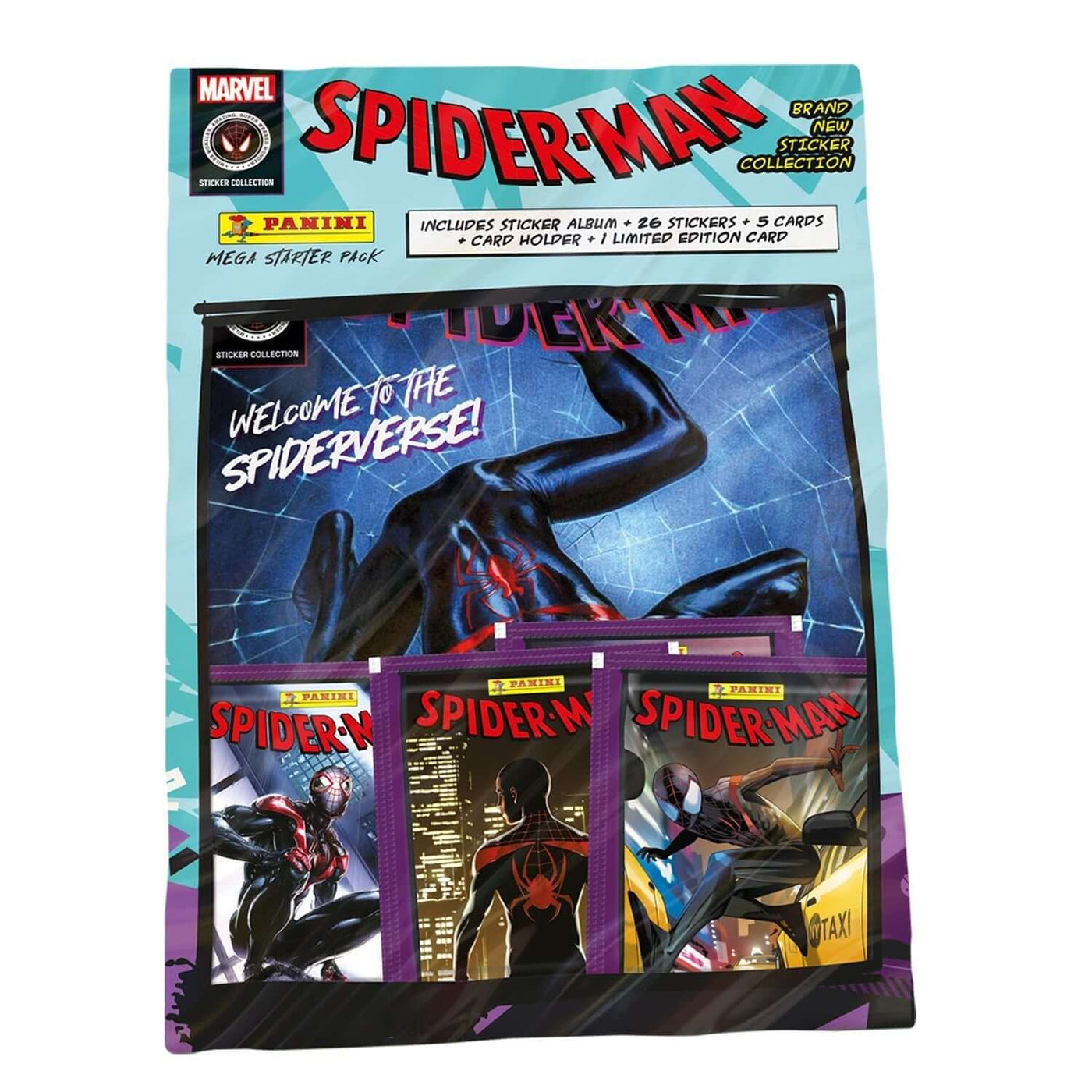 Panini Spider-Man Spider-Verse Sticker Collection Product: Starter Pack Sticker Collection Earthlets