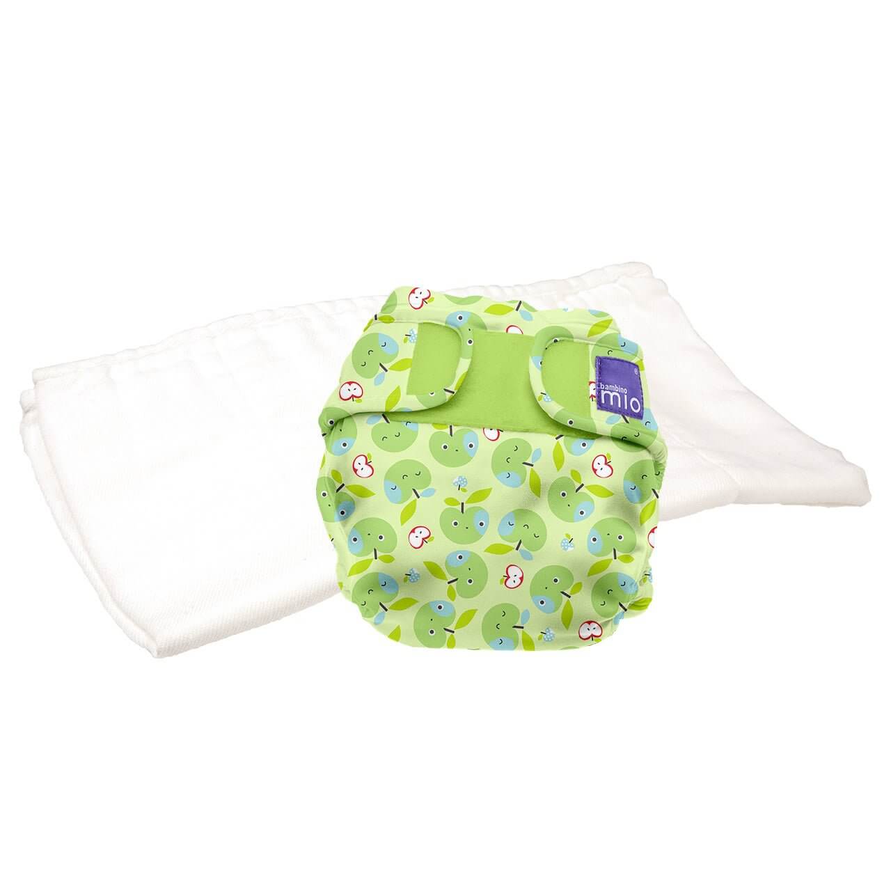 Bambino Mio Mioduo Two-Piece Nappy Size: Size 2 Colour: Berry Bounce reusable nappies Earthlets