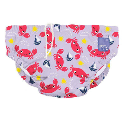 Bambino Mio Nice and Nautical Reusable Swim Nappy Colour: Crab Cove Size: Medium reusable swim nappies Earthlets