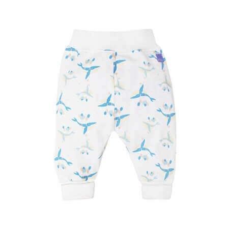 Bambino Mio Baby White Navigare Leggings Size: 0-6 months Color: White clothing Earthlets