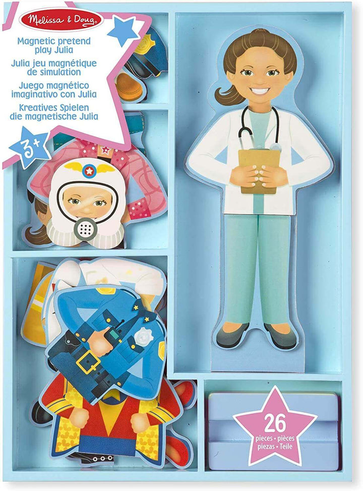 Melissa & Doug Julia Magnetic Doll Dress-Up Set toys Earthlets