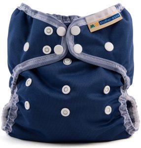 Mother-ease Wizard Uno Organic Cotton - One Size Colour: Navy Size: OS reusable nappies Earthlets