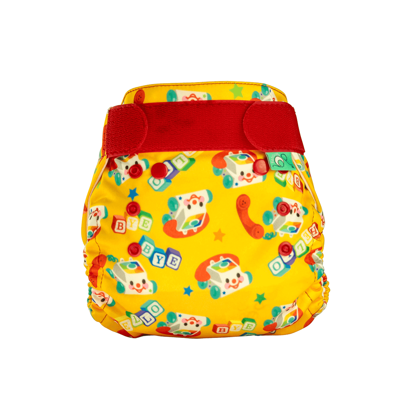 Tots Bots Bamboozle Nappy Wrap Colour: Chatterbots Size: Size 1 (6-18lbs) reusable nappies Earthlets