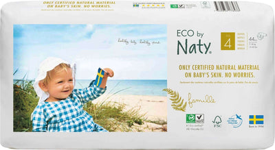 Naty Size 4 Nappies Eco Pack - 44 pack Multi Pack: 1 disposable nappies size 4 Earthlets