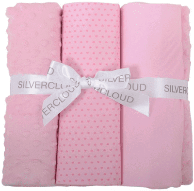 East Coast Cot Bed Bedding Bale Pink Colour: Pink blankets & swaddling Earthlets